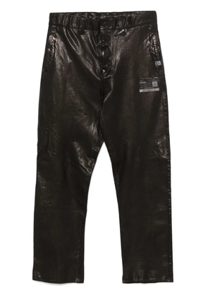 Maison MIHARA YASUHIRO leather trousers - Black