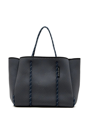 STATE OF ESCAPE Flying Solo perforated rope-trimmed tote bag - Blue