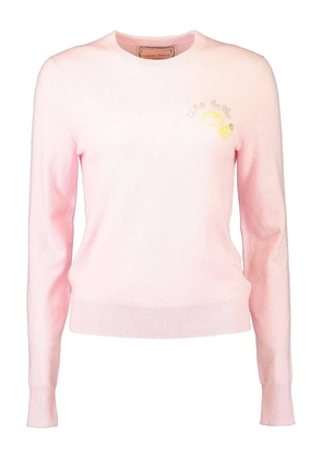 Lingua Franca Ciao Bella crew-neck jumper - Pink