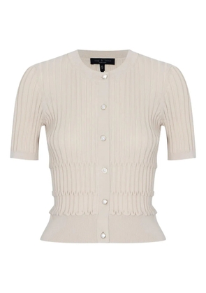 rag & bone Stacey ribbed-knit cardigan - White