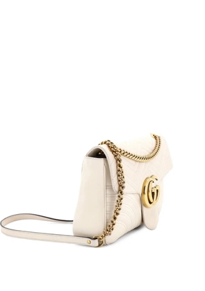 Gucci Pre-Owned GG Marmont Flap Bag Matelasse Leather Medium shoulder bag - Neutrals