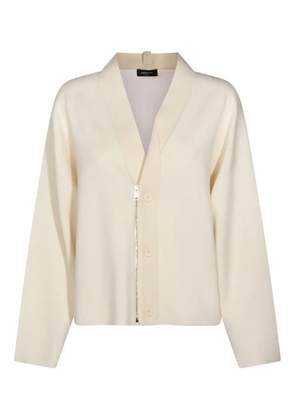 Fabiana Filippi zip-button long-sleeve cardigan - Neutrals