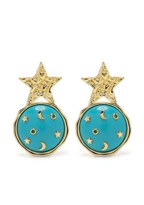 Eshvi star galaxy earrings - Gold