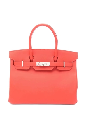 Hermès Pre-Owned 2016 Birkin 30 Rose Jaipur silver-hardware tote bag - Orange