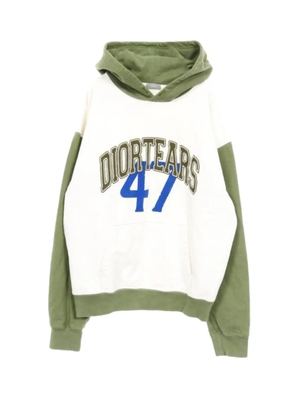 Christian Dior Pre-Owned 2010s x Denim Tears logo hoodie - White