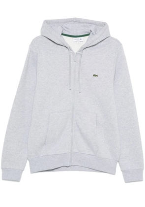 Lacoste logo-patch hoodie - Grey