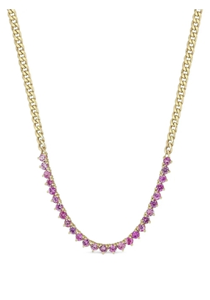 Zoë Chicco 14kt yellow gold Tennis Sapphire necklace - Purple