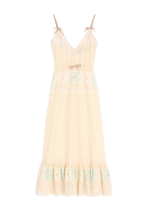 Valentino Garavani Sangallo midi dress - Yellow