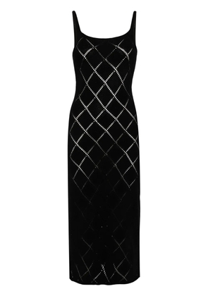 ALOHAS Loud pointelle-knit dress - Black