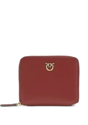 PINKO zip-around appliqué leather wallet - Red