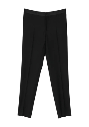 Canali trim-detail trousers - Black