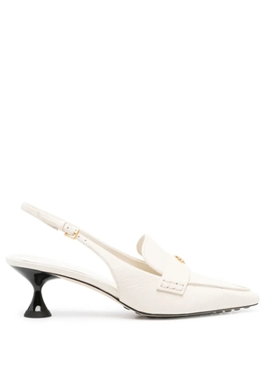 Tory Burch 60mm slingback leather pumps - Neutrals