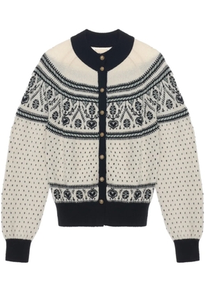 KHAITE Guy cardigan - White