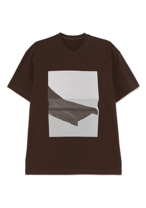 JNBY graphic-printed T-shirt - Brown