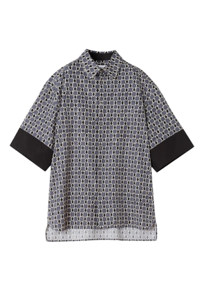 Lanvin geometric-print shirt - Blue