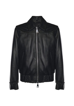 Giuliano Galiano zipped nappa jacket - Black