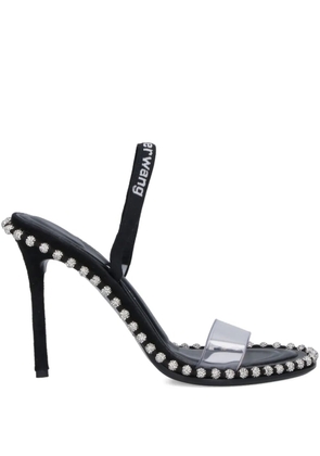 Alexander Wang 105mm Nova rhinestone-embellished heeled pumps - Black