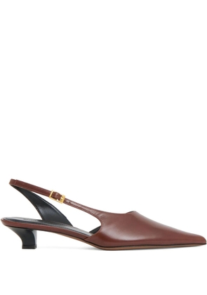 Mansur Gavriel Anna slingback heeled pumps - Red