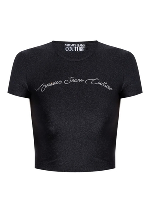 Versace Jeans Couture rhinestone-embellished T-shirt - Black