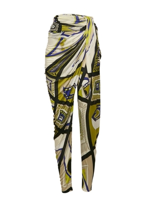 PUCCI Pre-Owned printed draped trousers - Neutrals