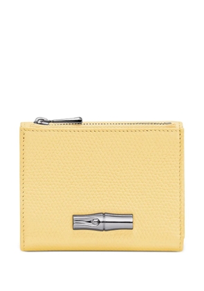 Longchamp Le Roseau zippered wallet - Yellow