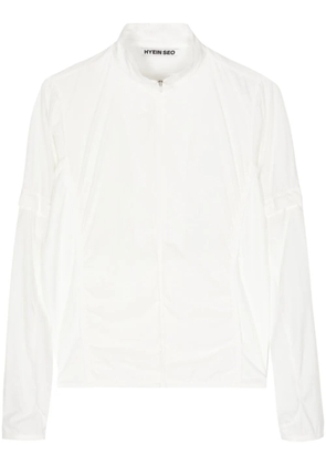 Hyein Seo mock-neck zip-up jacket - White