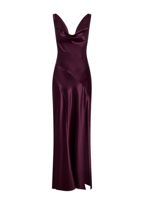 Nicholas Alfina cowl-neck slit maxi dress - Purple