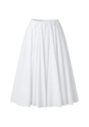Nº21 pleated A-line skirt - White