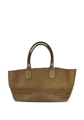 Bottega Veneta Pre-Owned Limited Edition Woven Cabat tote bag - Brown