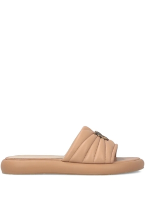 PINKO Love Birds quilted sandals - Neutrals