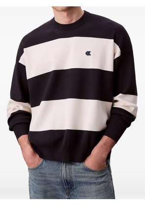 Calvin Klein logo-patch sweater - Black