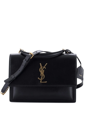 Saint Laurent Pre-Owned Sunset Top Handle Leather Medium shoulder bag - Black