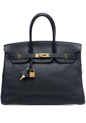 Hermès Pre-Owned 2008 Togo Birkin Retourne 35 handbag - Blue