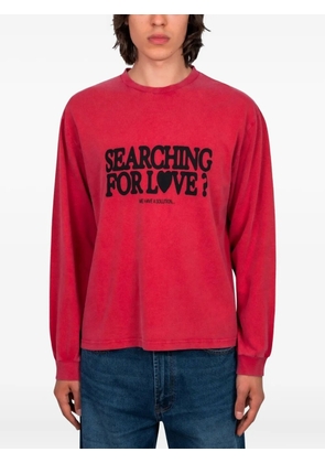 CARNE BOLLENTE graphic-print long-sleeve t-shirt - Red