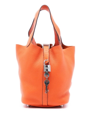 Hermès Pre-Owned 2014 Clemence Picotin Lock 18 handbag - Orange