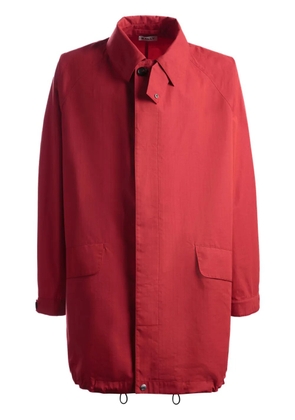 Bally ripstop-texture mid-length parka - Red