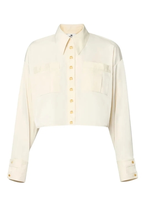 Elisabetta Franchi logo-label shirt - Neutrals