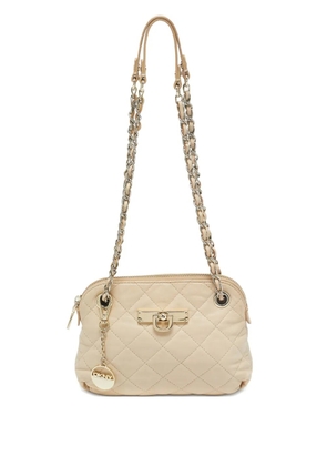 DKNY Vintage pre-owned quilted shoulder bag - Neutrals