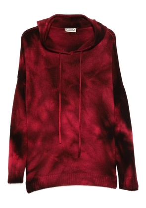 A.N.G.E.L.O. Vintage Upcycling A.N.G.E.L.O. Vintage Upcycling hooded tie-dye sweater - Red
