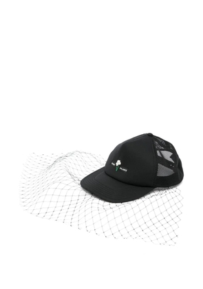 Undercover mesh detailing cap - Black