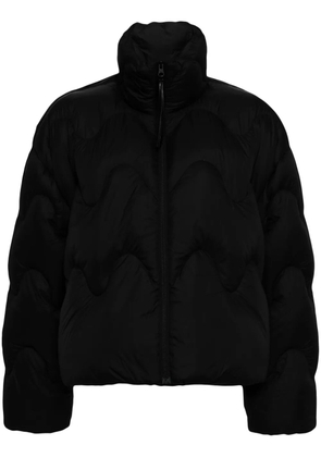 JNBY wavy-quilted puffer jacket - Black