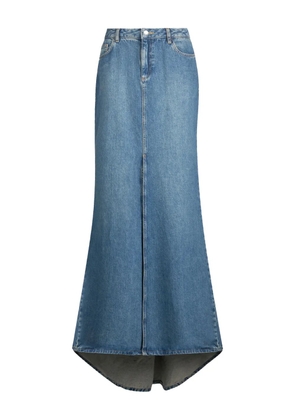 LIU JO mermaid front-slit denim skirt - Blue