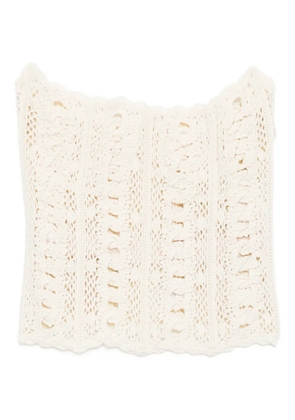 Oscar de la Renta knitted tank top - Neutrals