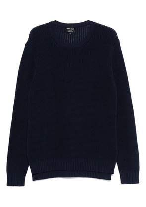 Giorgio Armani chunky-knit sweater - Blue