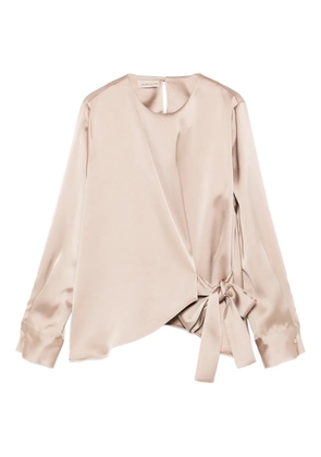 Blanca Vita knot-detail blouse - Neutrals