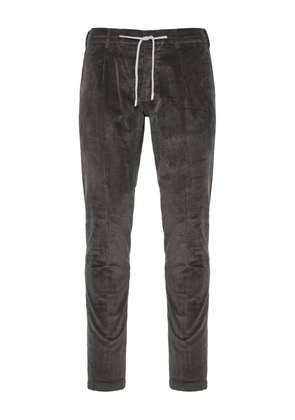 Eleventy drawstring corduroy trousers - Brown