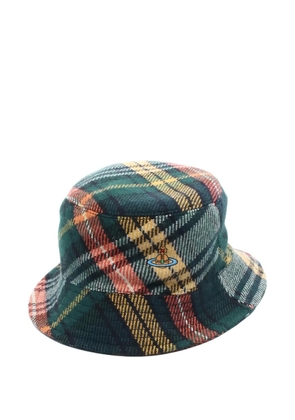Vivienne Westwood Pre-Owned 2020s Orb-embroidery bucket hat - Green