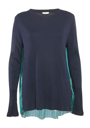 SANDRO paisley-print pleated top - Blue