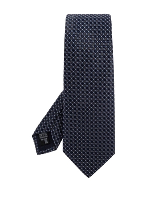 Giorgio Armani geometric print tie - Blue