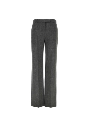 Alexander McQueen embroidered wool trousers - Grey